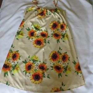 4/$14 NWOT SUNFLOWER womens SLIP dress EASTER soft SPRING size large